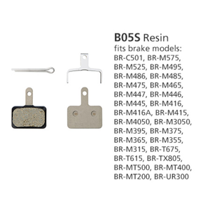 Shimano BR-MT400 Resin Pads & Spring B05S-RX