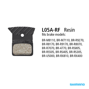 Shimano BR-R9270 Resin Pads & Spring L05A-RF w/Fin